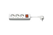 Stromkabel (Extern) - Pro Strom Sockel x3 - Weiß - Switch - 3m - 4040849510830