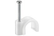 Kabelkanal / Kabelschlauch - Pro Kabel Clip - Weiß - 4mm - 4040849170768