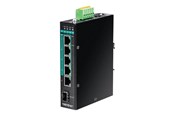 Switches - TRENDnet TI-PG541 5-Port Hardened Industrial Gigabit PoE+ DIN-Rail Switch - TI-PG541
