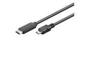 USB Kabel - Pro USB-C <-> USB Micro-B - 1m - Schwarz - 4040849679933