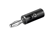 Audio Kabel - Pro Banana Plug 4mm - Schwarz - 10 Pack - 4040849113734