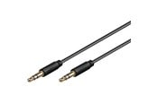 Audio Kabel - Pro MiniJack 3.5mm Slim - Schwarz - 0.5m - 4040849691164