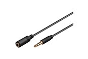 Audio Kabel - Pro MiniJack 3.5mm Ext. - Schwarz - 1m - 4040849971136
