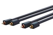 Audio Kabel - ClickTronic RCA Stereo Cable - 1m - 4040849703775