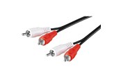 Audio Kabel - Pro RCA Stereo Cable - Black - 2.5m - 4040849500299