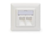 Netzwerkzubehör - DIGITUS Wallplate for Keystone Modules - DN-93801-1