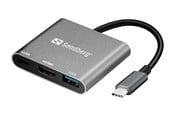 Dockingstationen - Sandberg USB-C Mini Dock HDMI+USB - 136-00