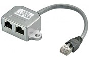 Netzwerk - Kabel - Pro LAN STP CAT 5e LAN Combiner - Silber - 0.1m - 7000918
