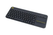 Tastaturen - Logitech K400 Plus Ergonomic Wireless Touch - Tastaturen - Französisch - Schwarz - 920-007129