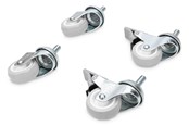 Schreibtischzubehör - DIGITUS Lockable castors for standard wall mounting cabinets Unique Set (4 pcs.) - DN-19 CASTOR-WM