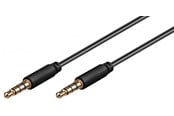 Audio Kabel - Pro MiniJack 3.5mm Slim 4P - Bk - 2m - 4040849638305