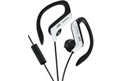 Kopfhörer/Headsets - JVC Ear Clip Headphones for Sport with Remote and Microphone - White - HA-EBR25-W-E