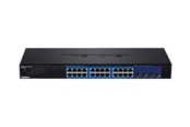 Switches - TRENDnet TEG-30284 28-Port Web Smart Switch with 24 x Gigabit ports and 4 x 10G SFP+ slots - TEG-30284