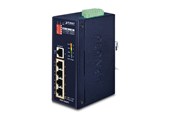 Switches - PLANET ISW-504PT Industrial 5-Port 10/100TX Ethernet Switch with 4-Port 802.3at PoE+ - ISW-504PT