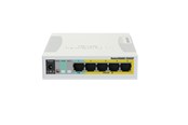 Switches - MikroTik RouterBOARD RB260GSP 5x Gigabit PoE out Ethernet Smart Switch SFP cage plastic case SwOS - RB260GSP