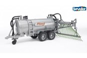 Spielzeugauto - Bruder Fliegl barrel trailer with spread tubes - 2020