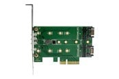 Festplatten Zubehör - StarTech.com 3PT M.2 SSD Adapter Card - 1x PCIe (NVMe) 2x SATA M.2 PCIe 3.0 - PEXM2SAT32N1
