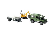 Spielzeugauto - Bruder Land Rover + CAT & Man - 02593