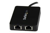 Netzwerkadapter (Netzkarte, Druckserver, u.s.w.) - StarTech.com USB C to Dual Gigabit Ethernet Adapter with USB (Type-A) Port - US1GC301AU2R