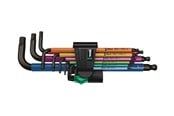 Handwerkzeuge  - Wera 950 SPKL/9 SM N Multicolour Winkelschlüsselsatz, metrisch, BlackLaser, 9-teilig - 05073593001