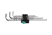 Handwerkzeuge  - Wera 950 PKL/9 SM N Winkelschlüsselsatz, metrisch, gestellverchromt, 9-teilig - 05022087001
