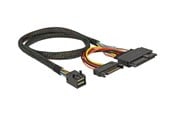 SAS / SCSI Kabel - DeLOCK Kabel Delock SFF-8643 -> U.2 SFF-8639 + SATA 15Pin - 84819