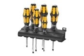 Handwerkzeuge  - Wera 932/6 Schraubendrehersatz Kraftform : Der Schraubmeißel + Rack, 6-teilig - 05018282001
