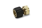 Gartenbewässerung - Kärcher Messing Schlauchkupplung 1/2" und 5/8" mit Aqua Stop - 2.645-017.0