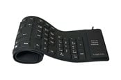 Tastaturen - LogiLink Flexible Waterproof - Tastatur - Schwarz - ID0019A
