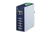 Switches - PLANET IGS-10020MT Industrial 8-port 10/100/1000T + 2-port 1G/2.5G SFP Managed Gigabit Switch - IGS-10020MT