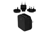 Tablets - Adapter & Ladegeräte - StarTech.com 4-Port USB Wall Charger - International Travel - 34W/6.8A - USB4PACBK