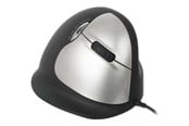 Maus - R-Go Tools R-Go HE Mouse Vertical Mouse Large Right - Ergonomische Maus (Silber) - RGOHELA