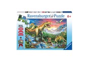 Puzzle - Ravensburger At the dinosaurs 100pcs. XXL - 106653
