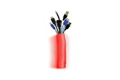 Kabelkanal / Kabelschlauch - Multibrackets M Universal Cable Sock Self Wrapping 40mm Red 25m - 7350073734573