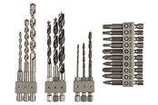 Bohrer & Bits - Bosch BOR/BITSÆT TIL UNEO 19 DELE - 2609256989