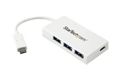 USB-Hubs - StarTech.com USB-C Hub 4-Port USB-Hubs - USB 3.0 - 4 - Weiß - HB30C3A1CFBW