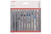 Stichsägen - Bosch STIKSAVKLINGESÆT TRÆ/METAL/PLAST 10STK - 2607011171
