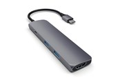 Dockingstationen - Satechi Slim Aluminum Multi-Port Adapter - USB-C Interface - 4K HDMI - 2-Port USB-A - ST-CMAM
