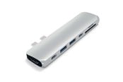 Dockingstationen - Satechi USB-C PRO Hub with 4K HDMI 85W - Silver - ST-CMBPS