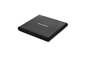Optisches Laufwerk (DVD / BR / Floppy) - Verbatim Slimline CD/DVD Writer - USB 2.0 - Black - DVD-RW (Brenner) - USB 2.0 - Schwarz - 98938