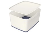 Archivierung und Aufbewahrung - Leitz  MyBox groß mit Deckel, Aufbewahrungsbox Weiß - 52161001