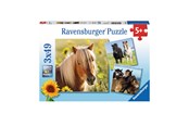 Puzzle - Ravensburger Loving Horses 3x49p Boden - 80113