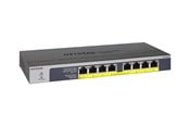 Switches - Netgear GS108PP 8-Port Gigabit Ethernet High-power PoE+ Unmanaged Switch with FlexPoE (123W) - GS108PP-100EUS