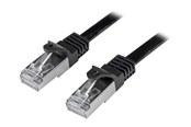 Netzwerk - Kabel - StarTech.com 0.5m Black Cat6 / Cat 6 Shielded (SFTP) Patch Cable 0.5 m - patchkabel - 50 cm - sort - Schwarz - 0.5m - N6SPAT50CMBK