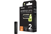 Batterien und Akkus - Panasonic eneloop pro BK-4HCDE/2BE battery - 2 x AAA - NiMH - BK-4HCDE/2BE