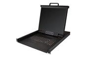 KVM Switches - StarTech.com 1U 19" Rackmount LCD Console - USB + PS/2 - KVM console - 19" - RKCONS1901