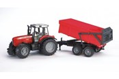 Spielzeugauto - Bruder  Massey Ferguson 7480 tractor with tipping trailer - 02045