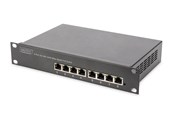 Switches - DIGITUS DN-95317 8-Port Gigabit PoE (80W) Switch 10 Inch Unmanaged - DN-95317