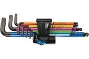 Handwerkzeuge - Wera 950 SPKL/9 SM HF Multicolour Winkelschlüsselsatz, metrisch, BlackLaser, mit Haltefunktion, 9-teilig - 5022210001