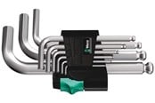 Handwerkzeuge  - Wera 950 PKS/9 SM N Winkelschlüsselsatz, metrisch, gestellverchromt, 9-teilig - 5133163001